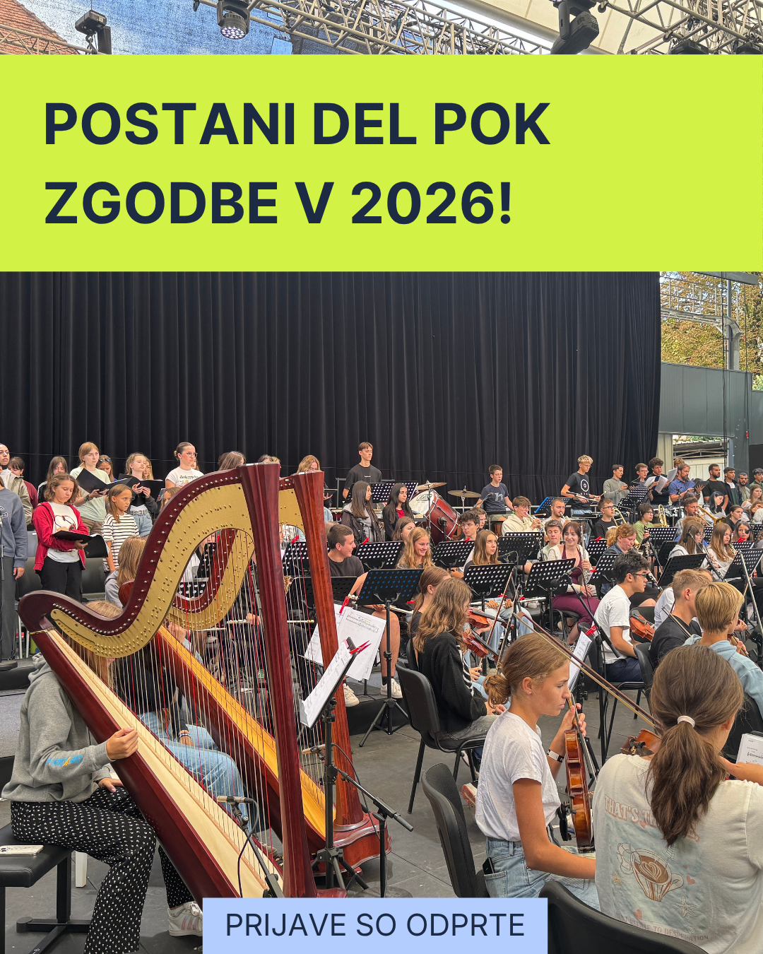 Mladinski orkester na odru